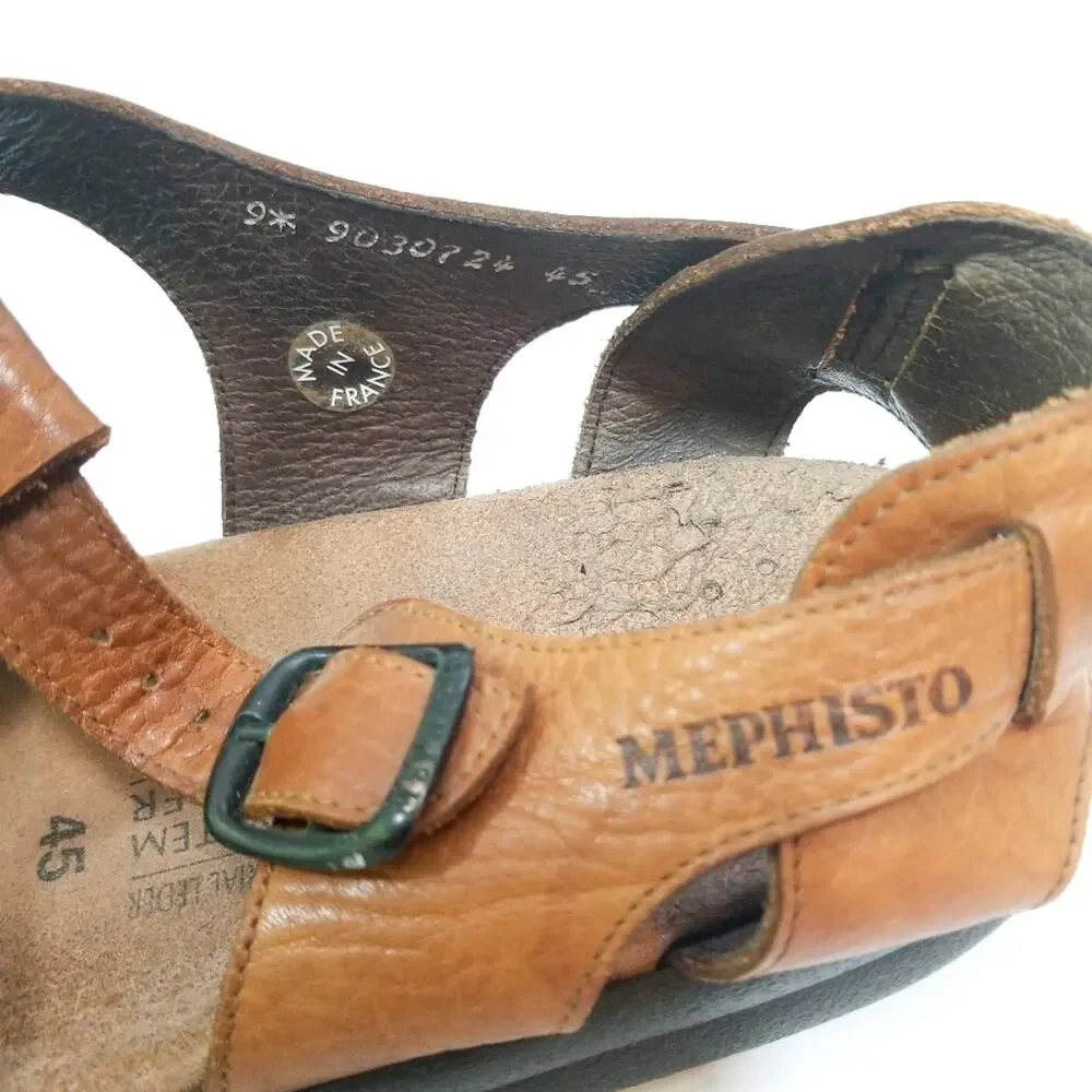 Mephisto Sam's Sandals Huarache desert leather 9